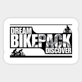 Dream Bikepack Discover White on Light Color Sticker